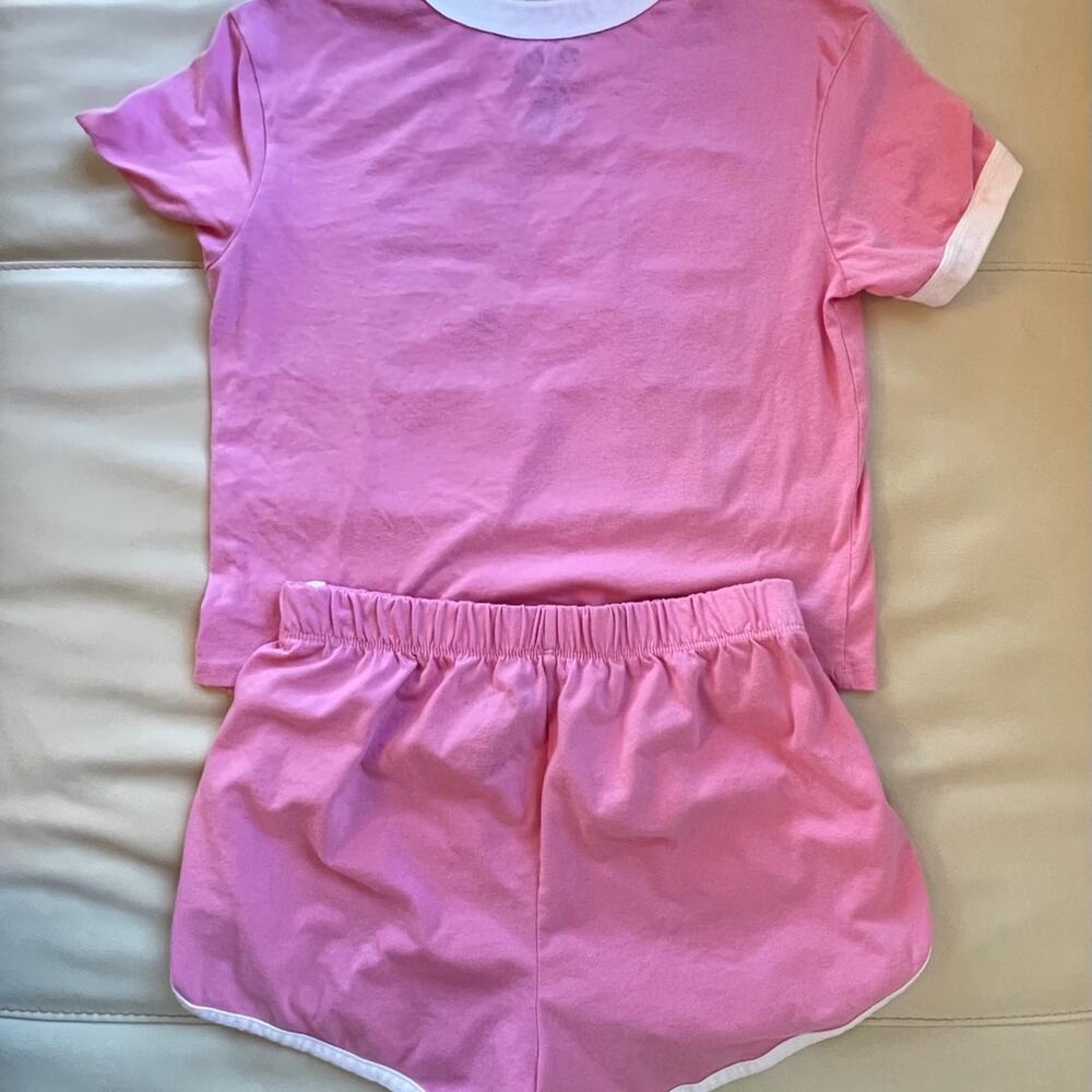 Barbie Women's Ringer Tee and Lounge Set, 2-Piece Size Medium - Picture 4 of 6